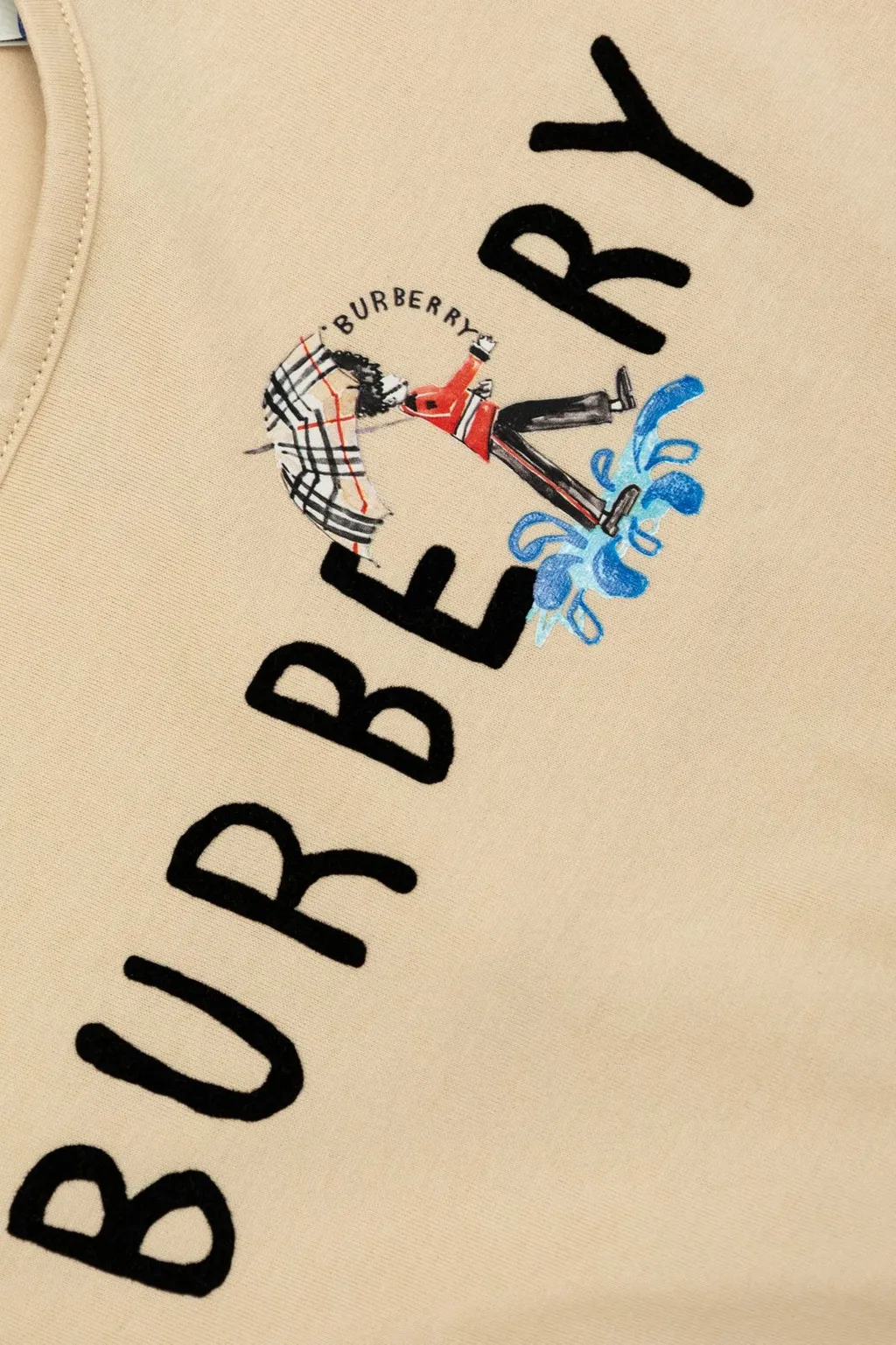 Burberry Kids Logo Printed Crewneck Dress