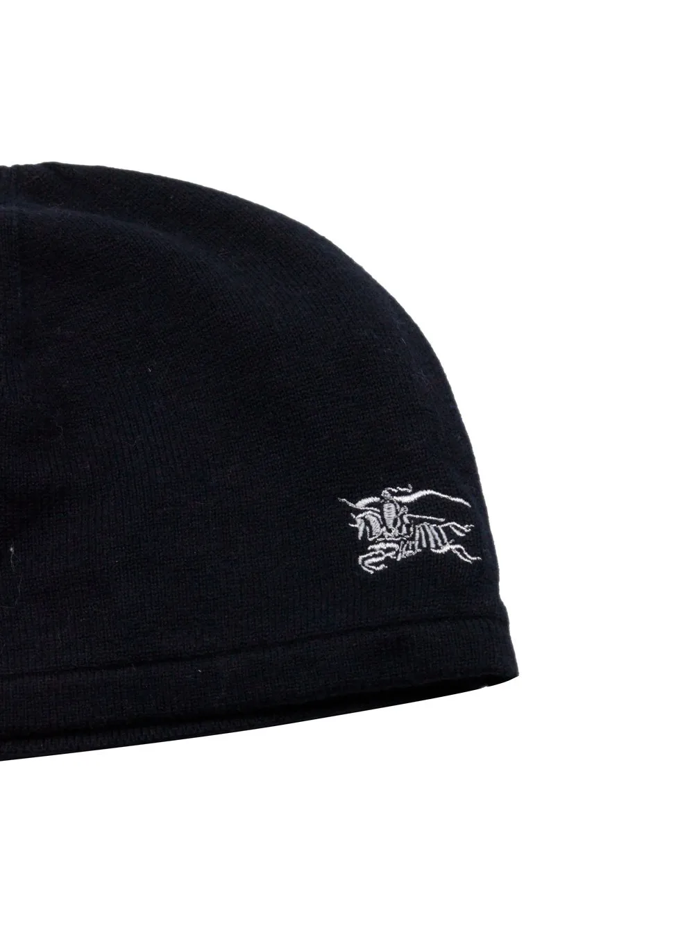 Burberry Kids Logo Embroidered Ribbed Beanie