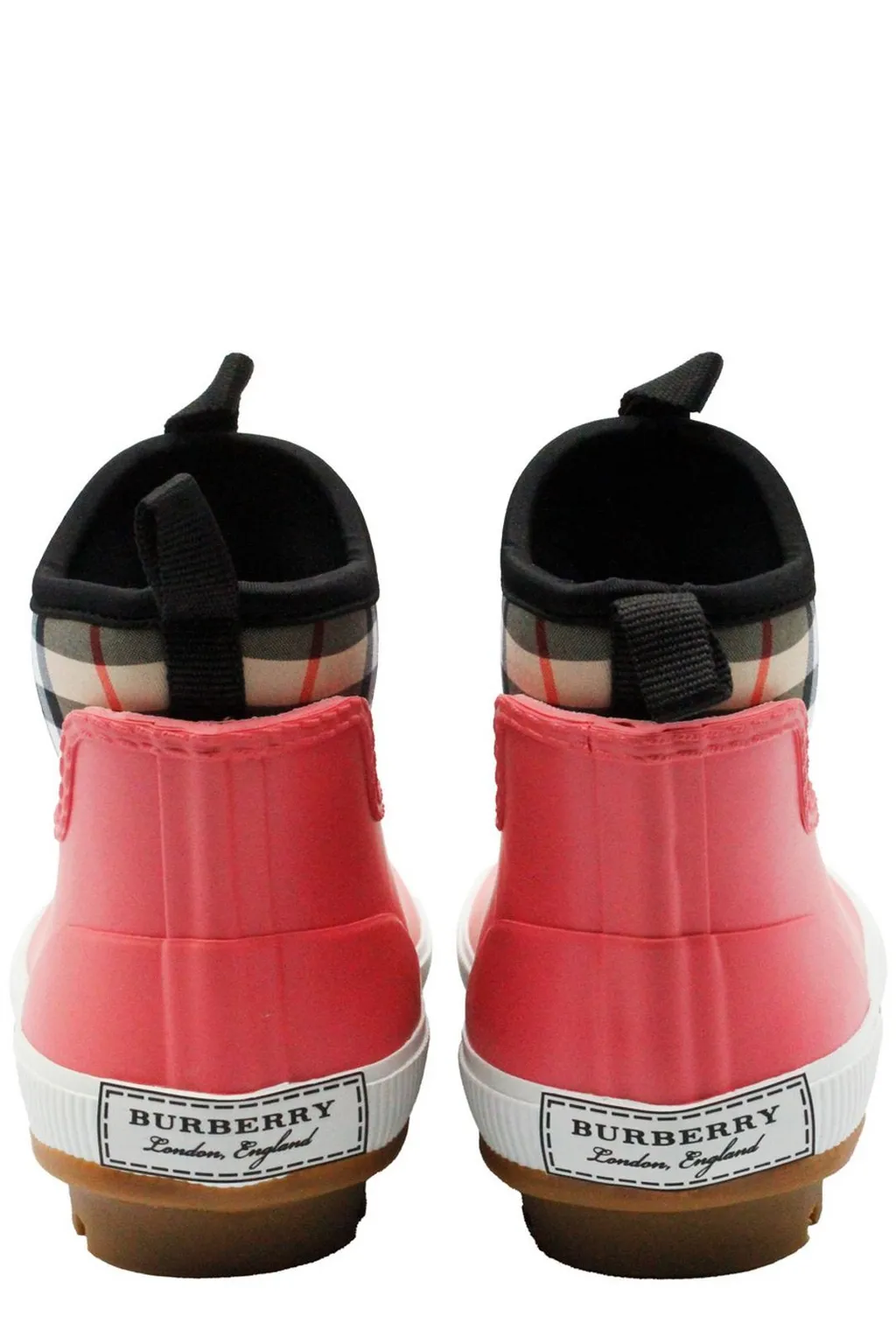 Burberry Kids Panelled Ankle Boots