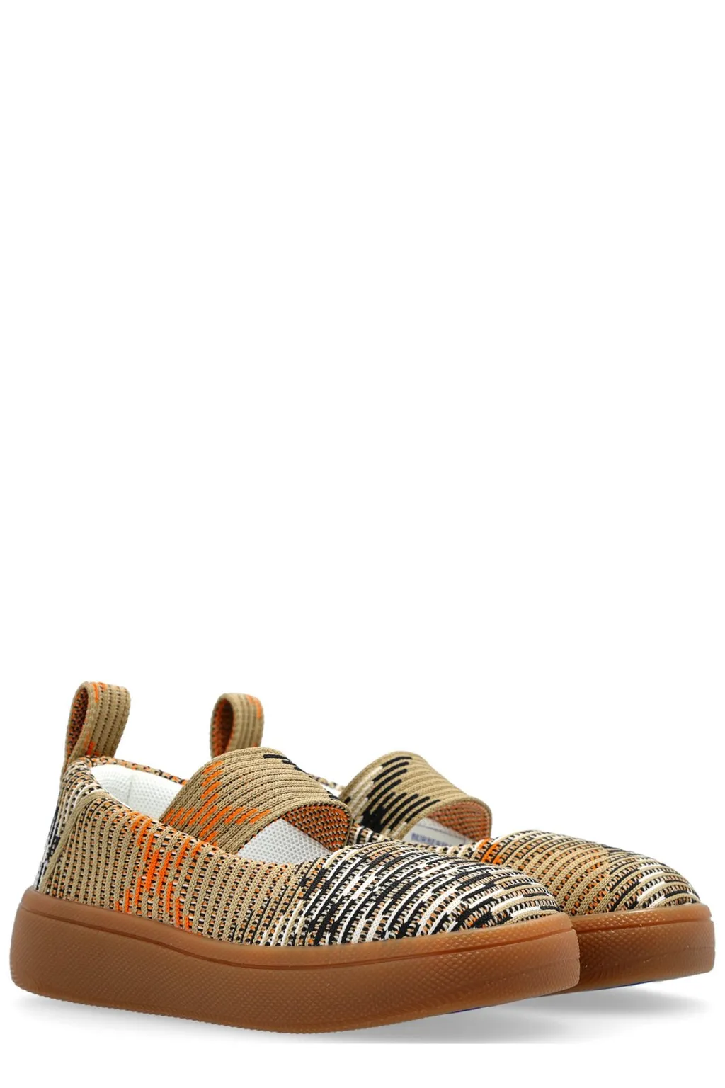 Burberry Kids Checked Mary Jane Shoes