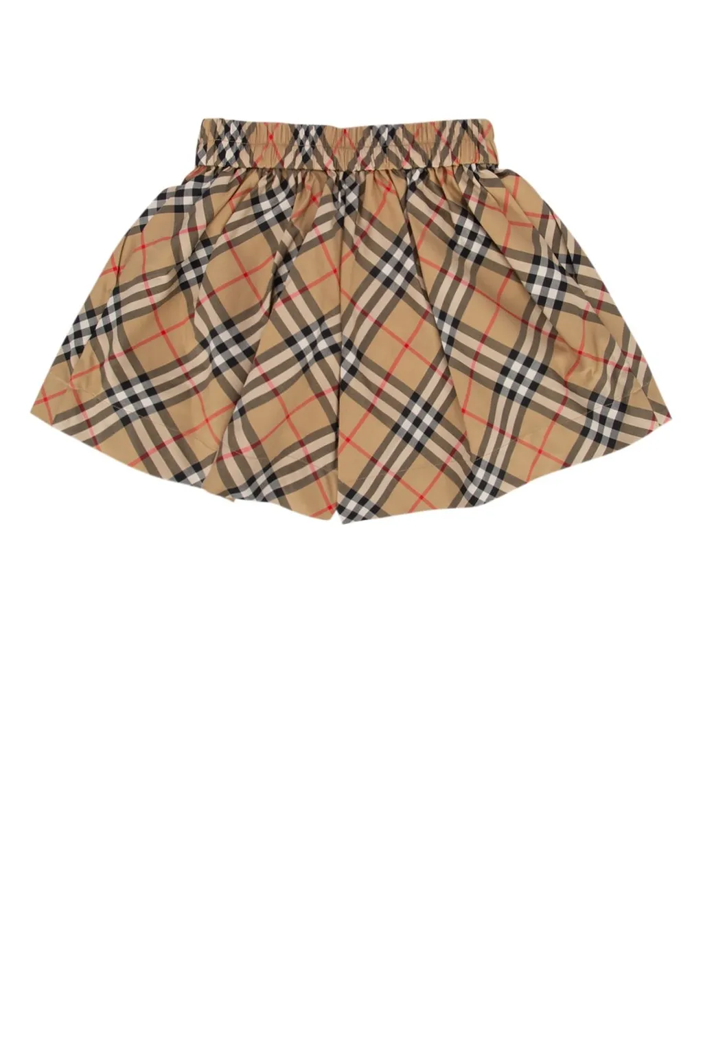 Burberry Kids Checked Elastic Waist Shorts