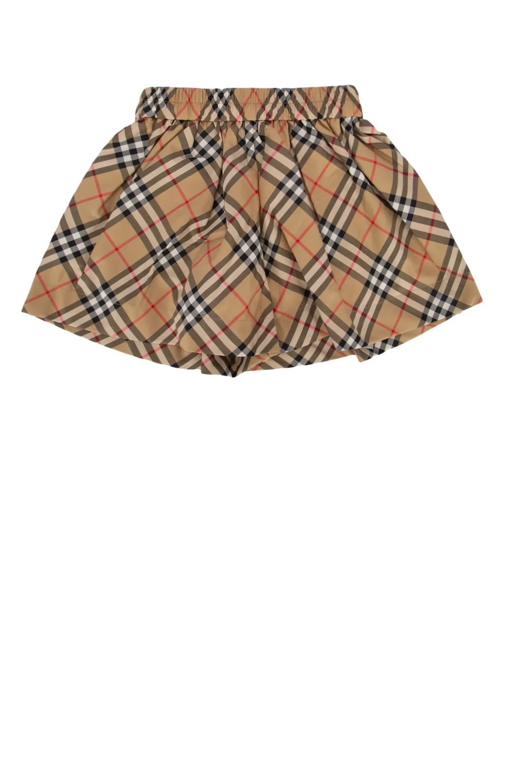 Burberry Kids Checked Elastic Waist Shorts
