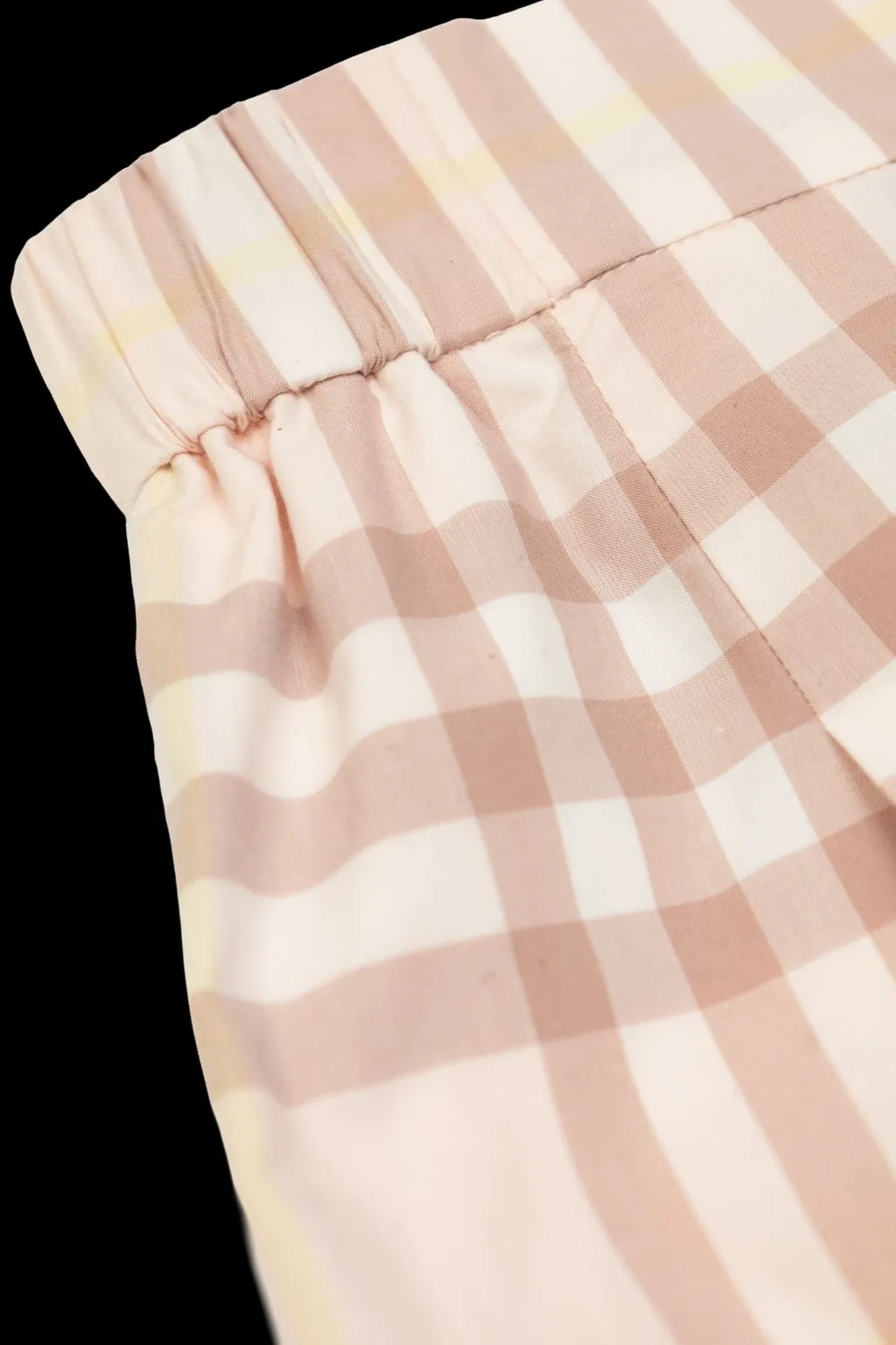 Burberry Kids Checked Wide Leg Trousers