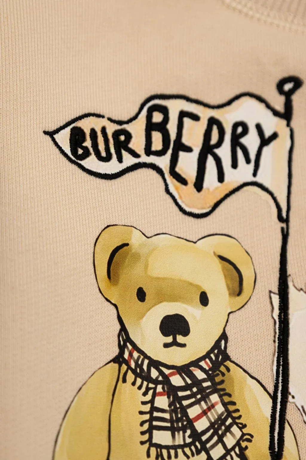 Burberry Kids Logo Embroidered Crewneck Sweatshirt
