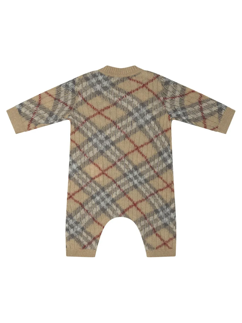 Burberry Kids Checked Crewneck Rompers