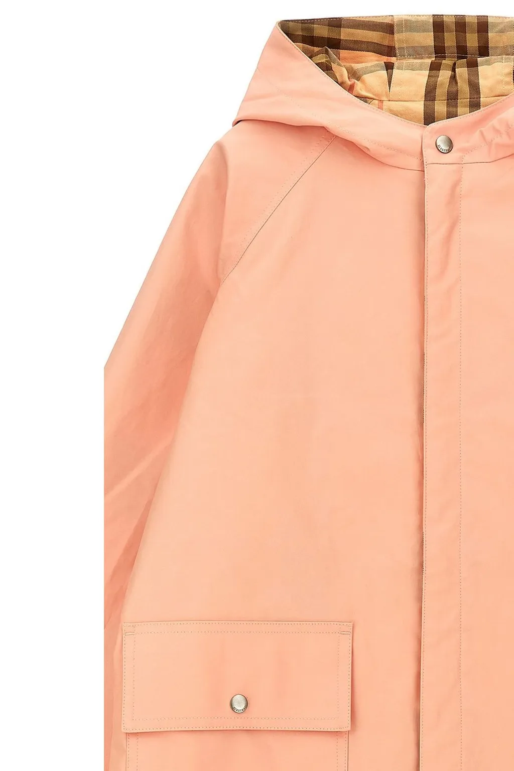Burberry Kids Reversible Checked Hooded Jacket