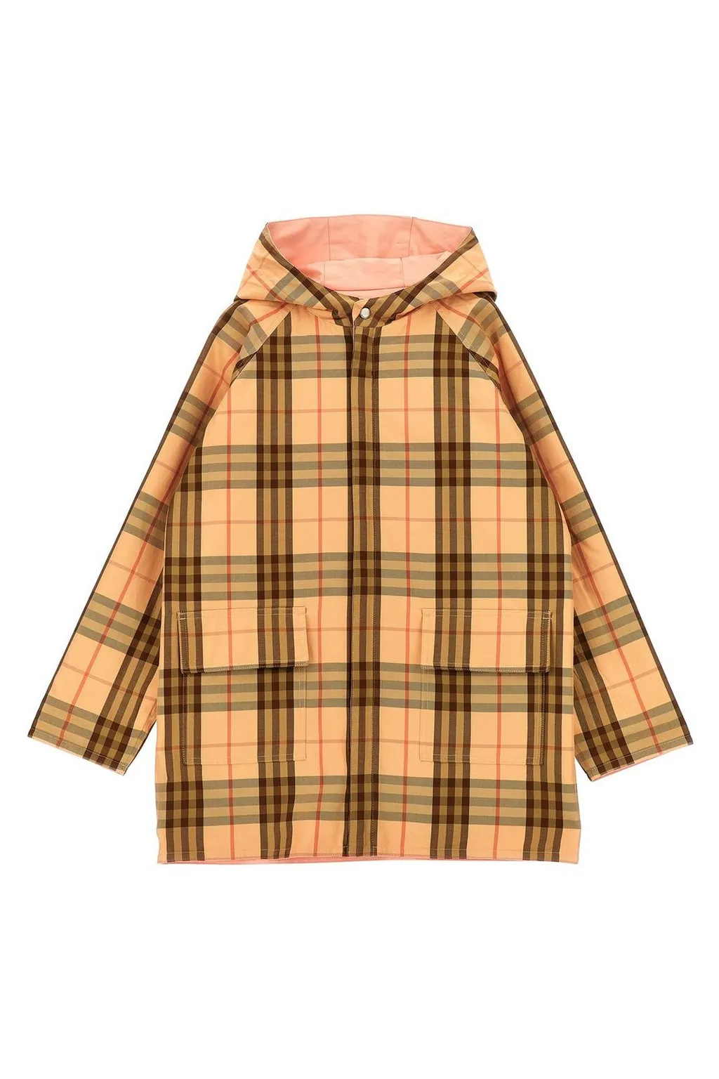 Burberry Kids Reversible Checked Hooded Jacket