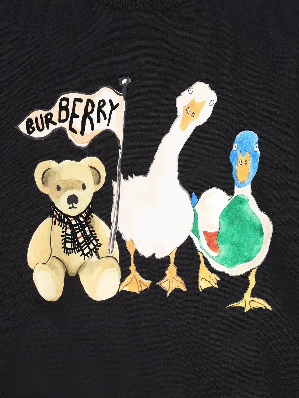 Burberry Kids Bear-Printed Crewneck Sweatshirt