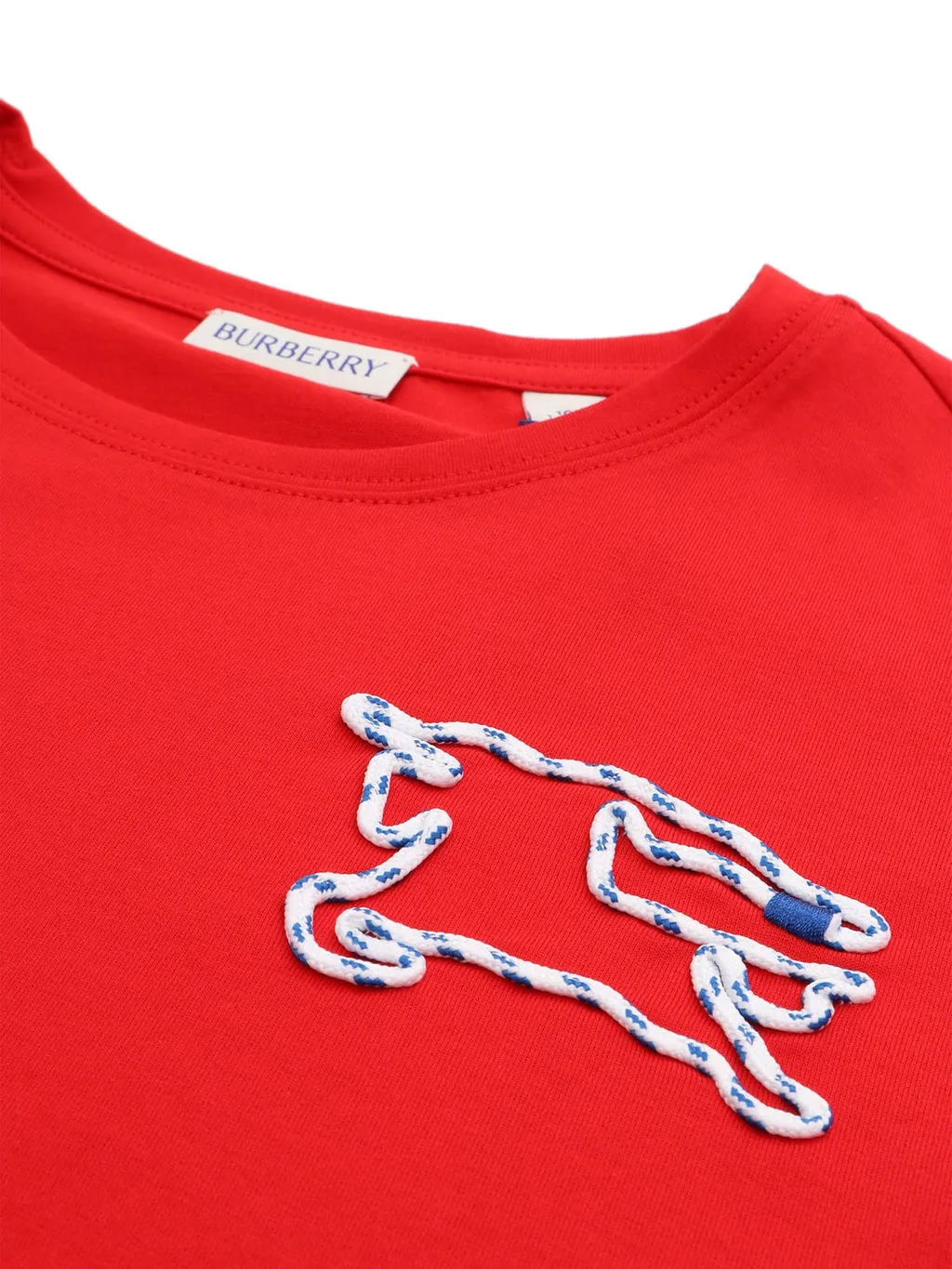 Burberry Kids Rope Equestrian Knight Crewneck T-Shirt