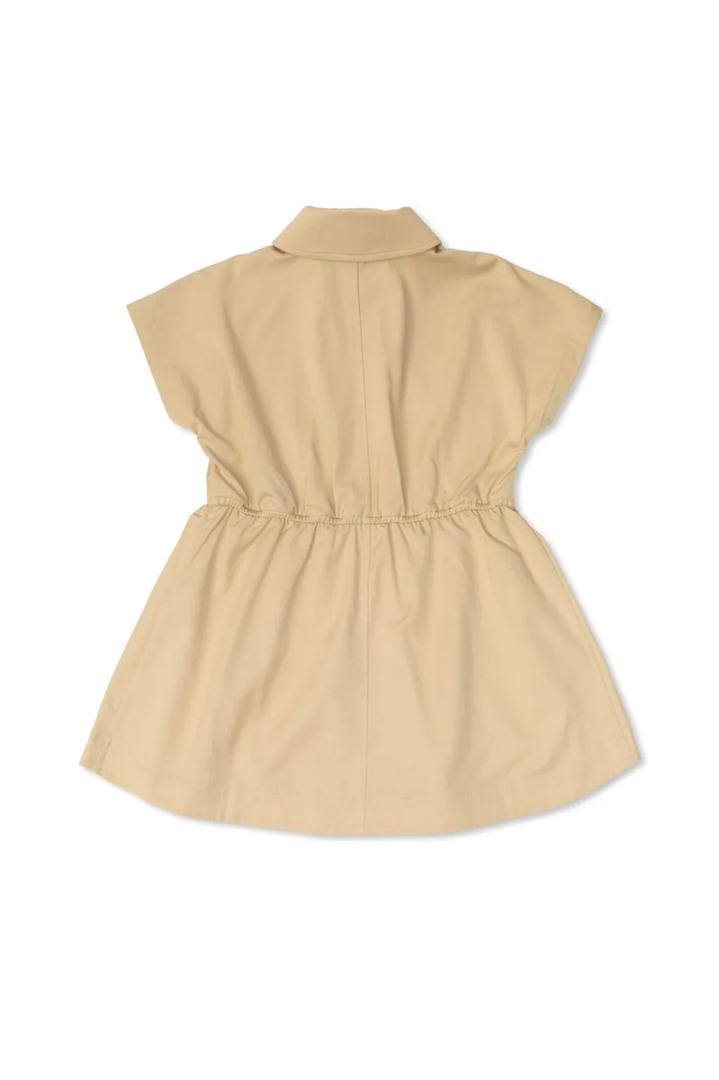 Burberry Kids Logo Embroidered Zipped Dress