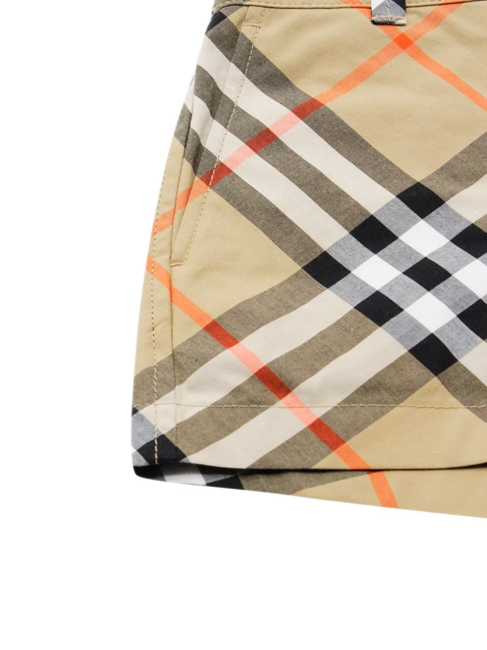 Burberry Kids Straight-Leg Checked Shorts