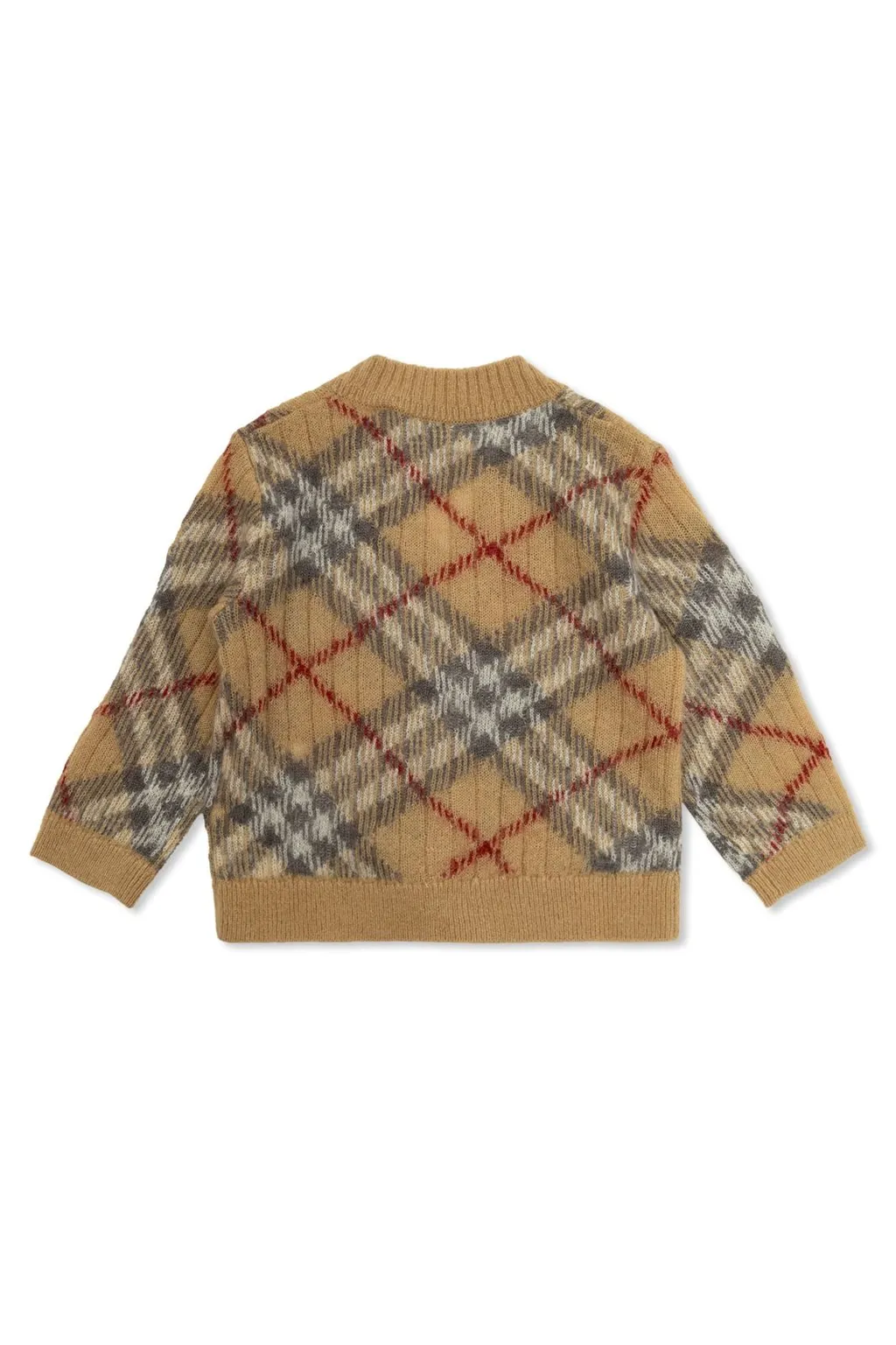 Burberry Kids Checked Button-Up Cardigan