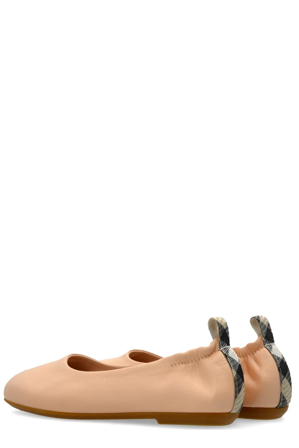 Burberry Kids Round-Toe Slip-On Ballerina Shoes