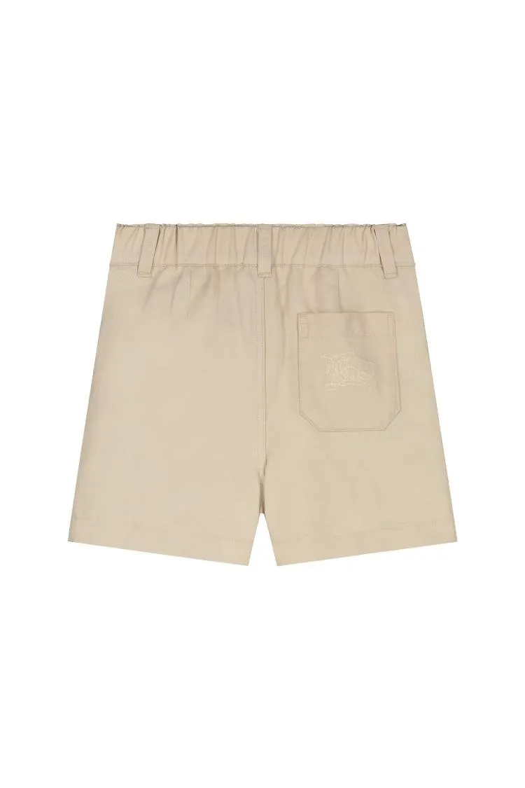 Burberry Kids Ekd-Embroidered Elasticated Waistband Shorts