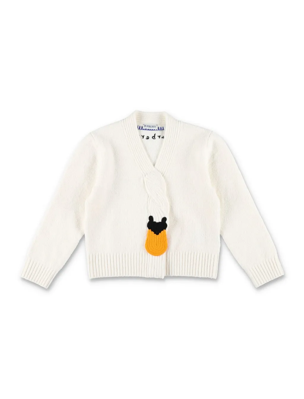 Burberry Kids Swan Chunky-Knit Cardigan