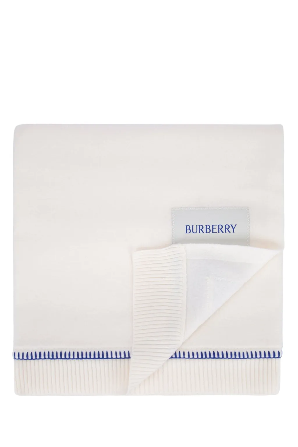 Burberry Kids Equestrian Knight-Patch Whipstitch Detailed Blanket