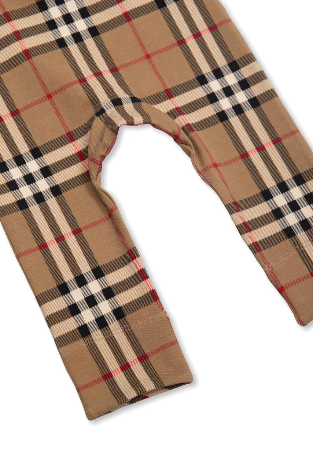 Burberry Kids Checked Crewneck Babygrow Set