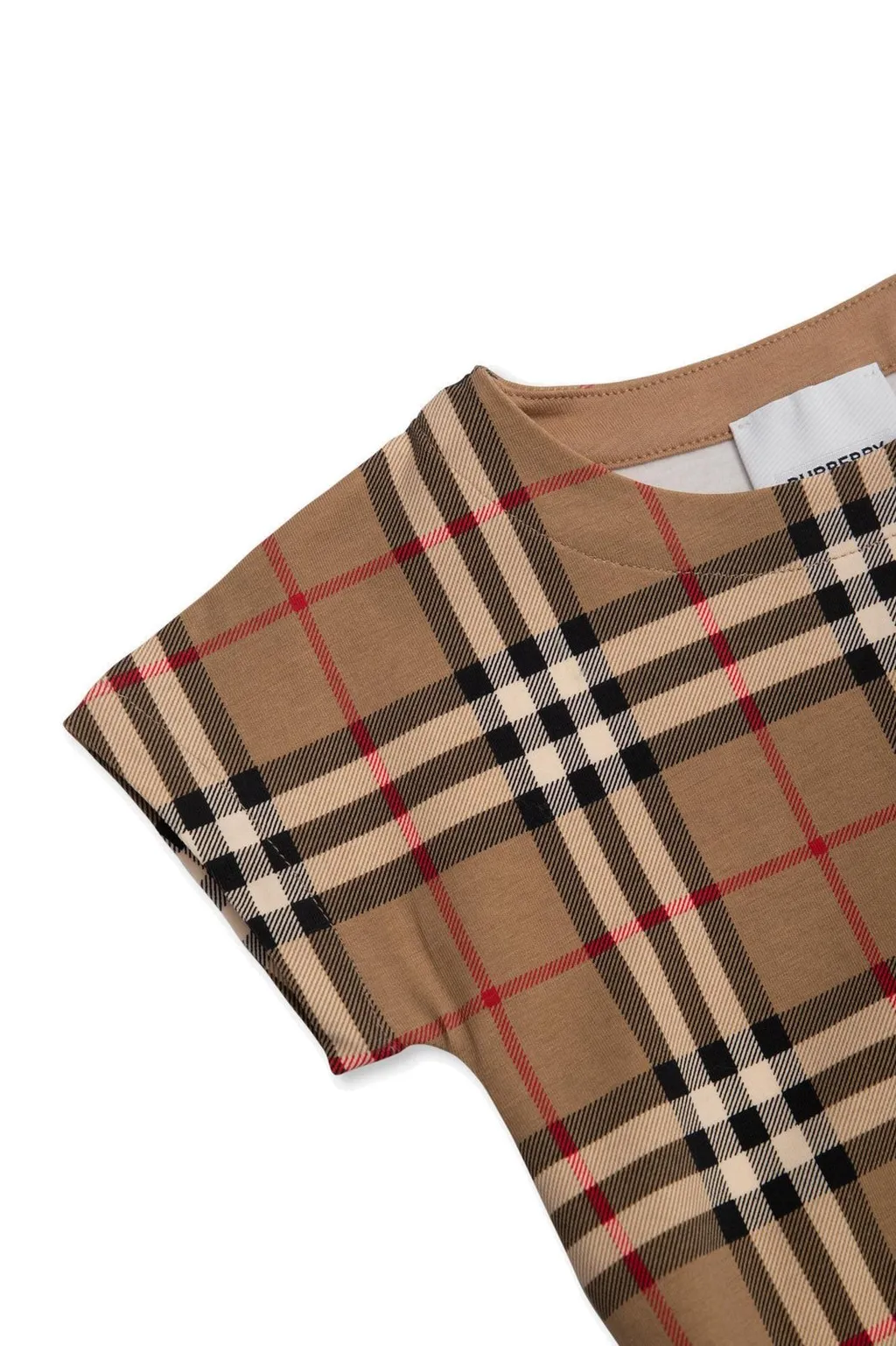 Burberry Kids Checked Crewneck Babygrow Set
