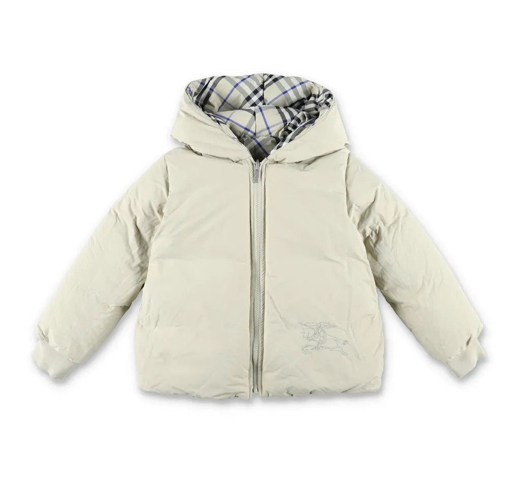 Burberry Kids Reversible Checked Hooded Jacket