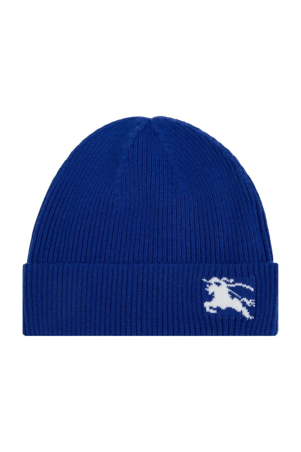 Burberry Kids Equestrian Knight-Motif Turn-Up Brim Beanie