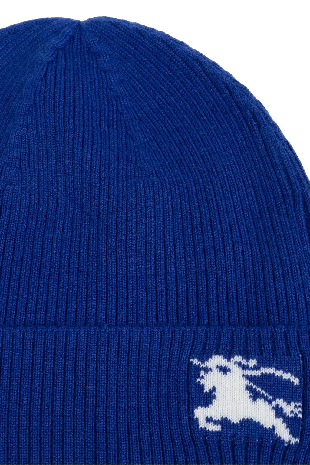 Burberry Kids Equestrian Knight-Motif Turn-Up Brim Beanie