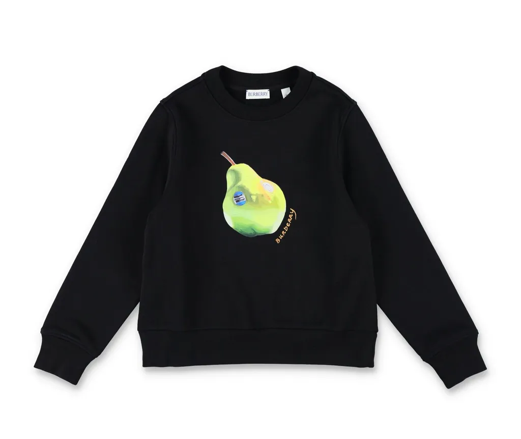 Burberry Kids Pear Printed Crewneck Sweatshirt