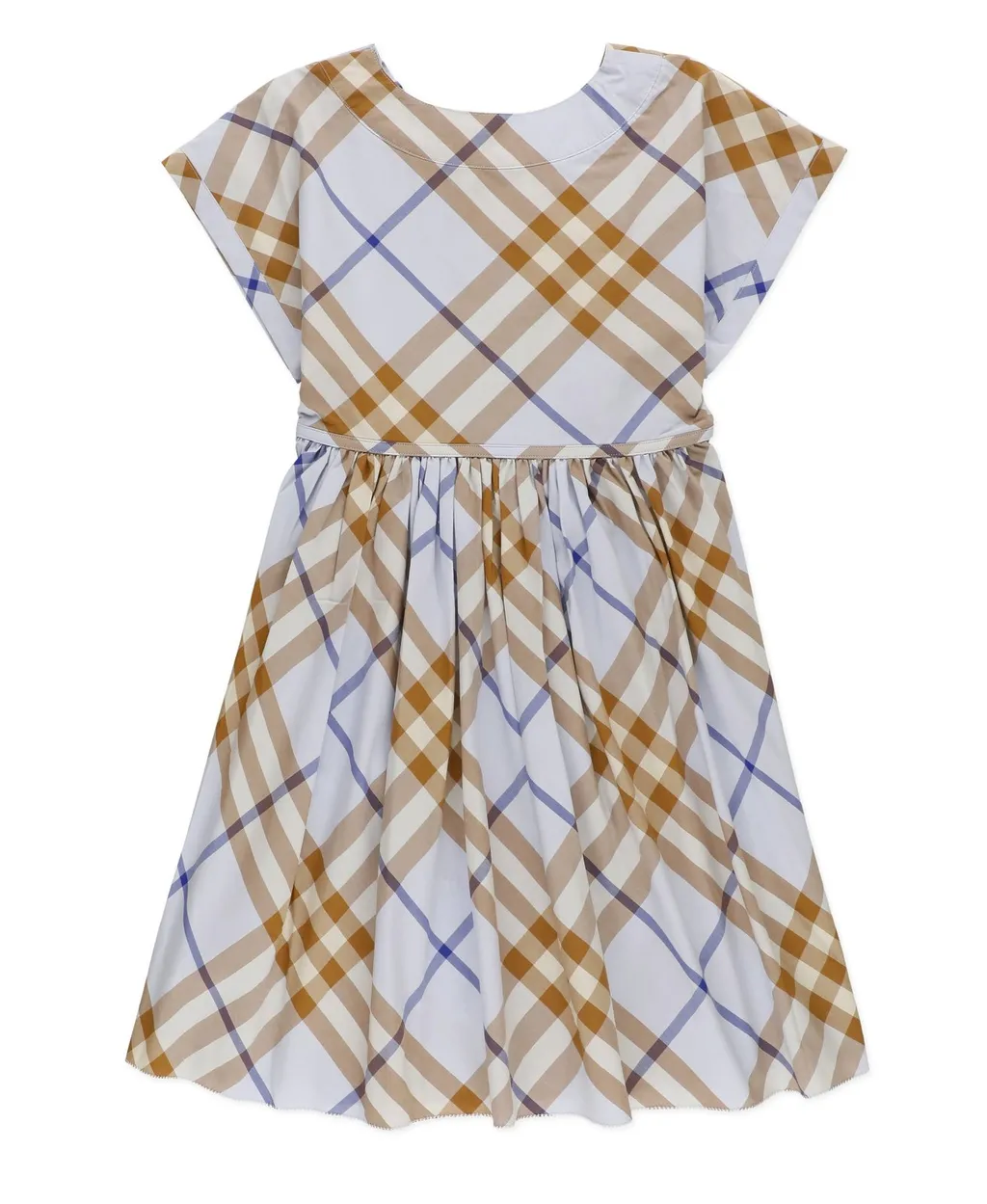 Burberry Kids Checked Crewneck Dress