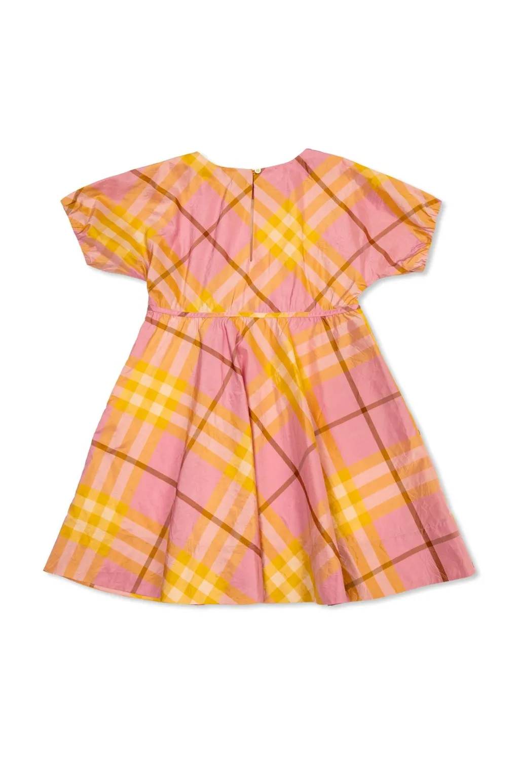Burberry Kids Checked Short Sleeved Dress
