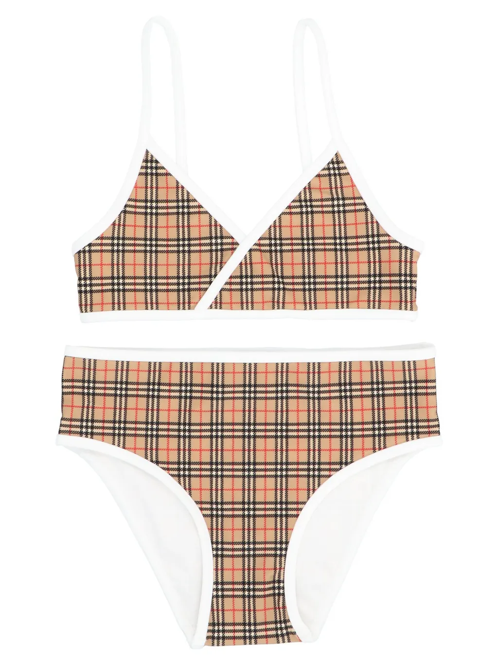 Burberry Kids Checked Two-Piece Swimsuit
