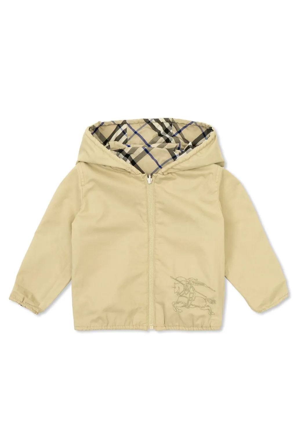 Burberry Kids Reversible Checked Hooded Jacket
