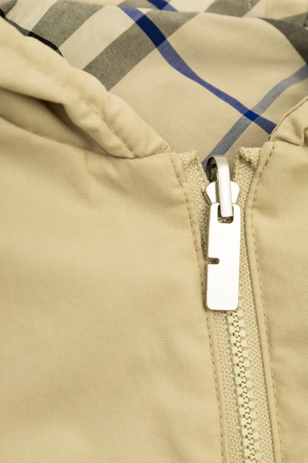 Burberry Kids Reversible Checked Hooded Jacket