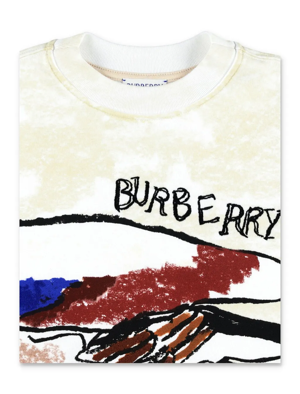 Burberry Kids Duck Printed Crewneck T-Shirt
