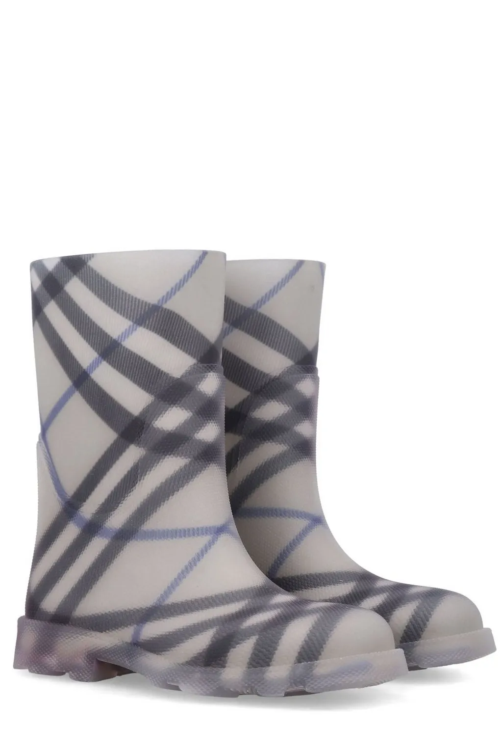 Burberry Kids Checked Marsh High Boots