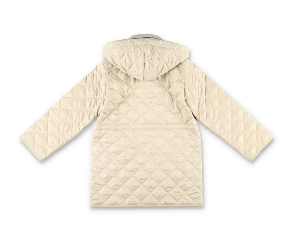 Burberry Kids Quilted Straight Hem Jacket