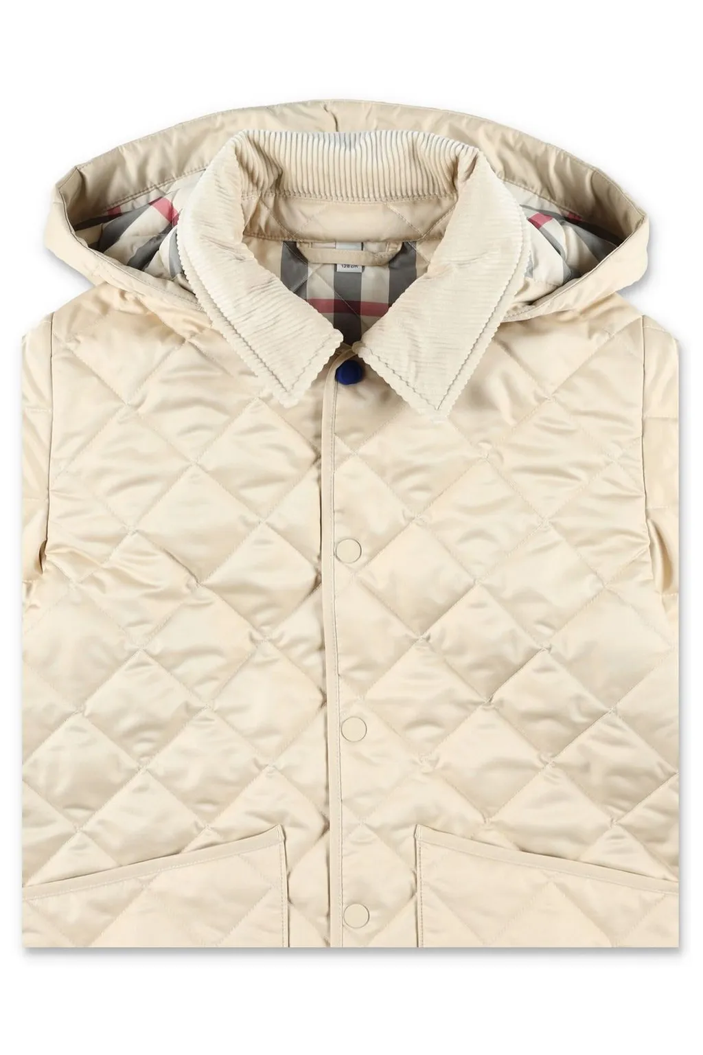 Burberry Kids Quilted Straight Hem Jacket