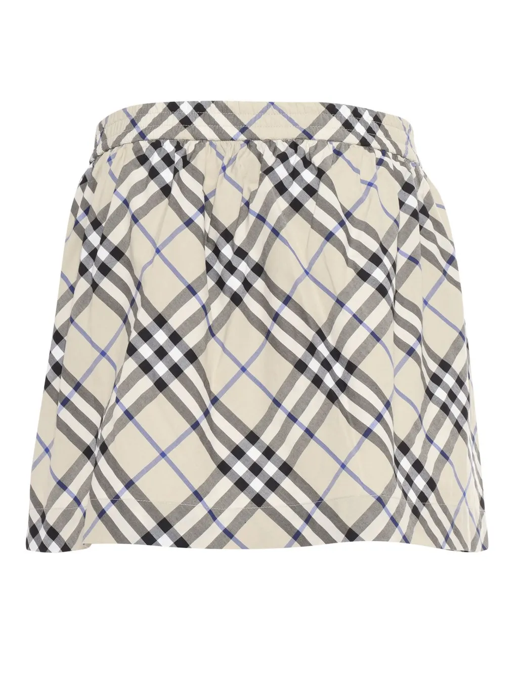 Burberry Kids Checked Pleated Mini Skirt