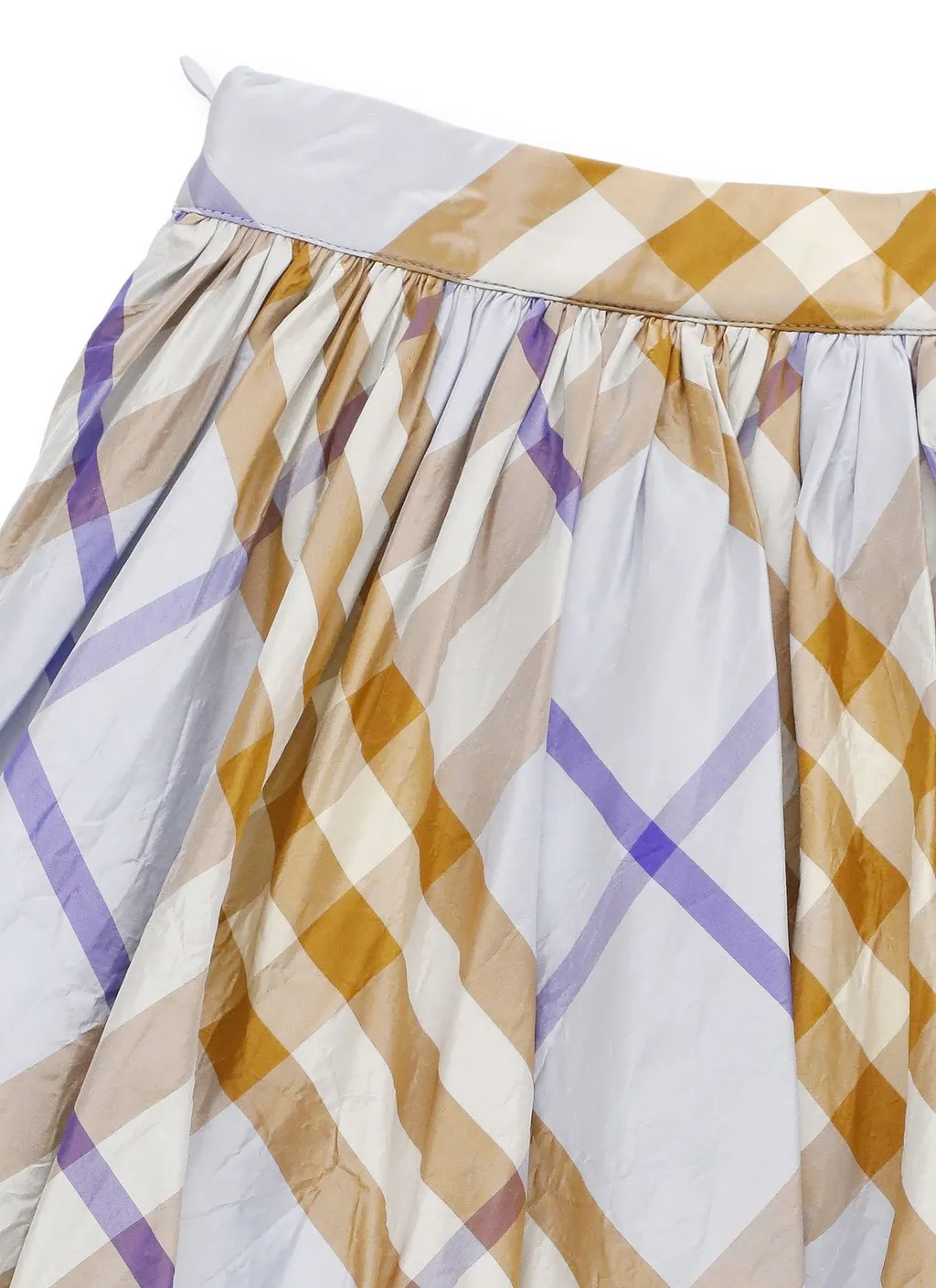 Burberry Kids Checked Pleated Skirt