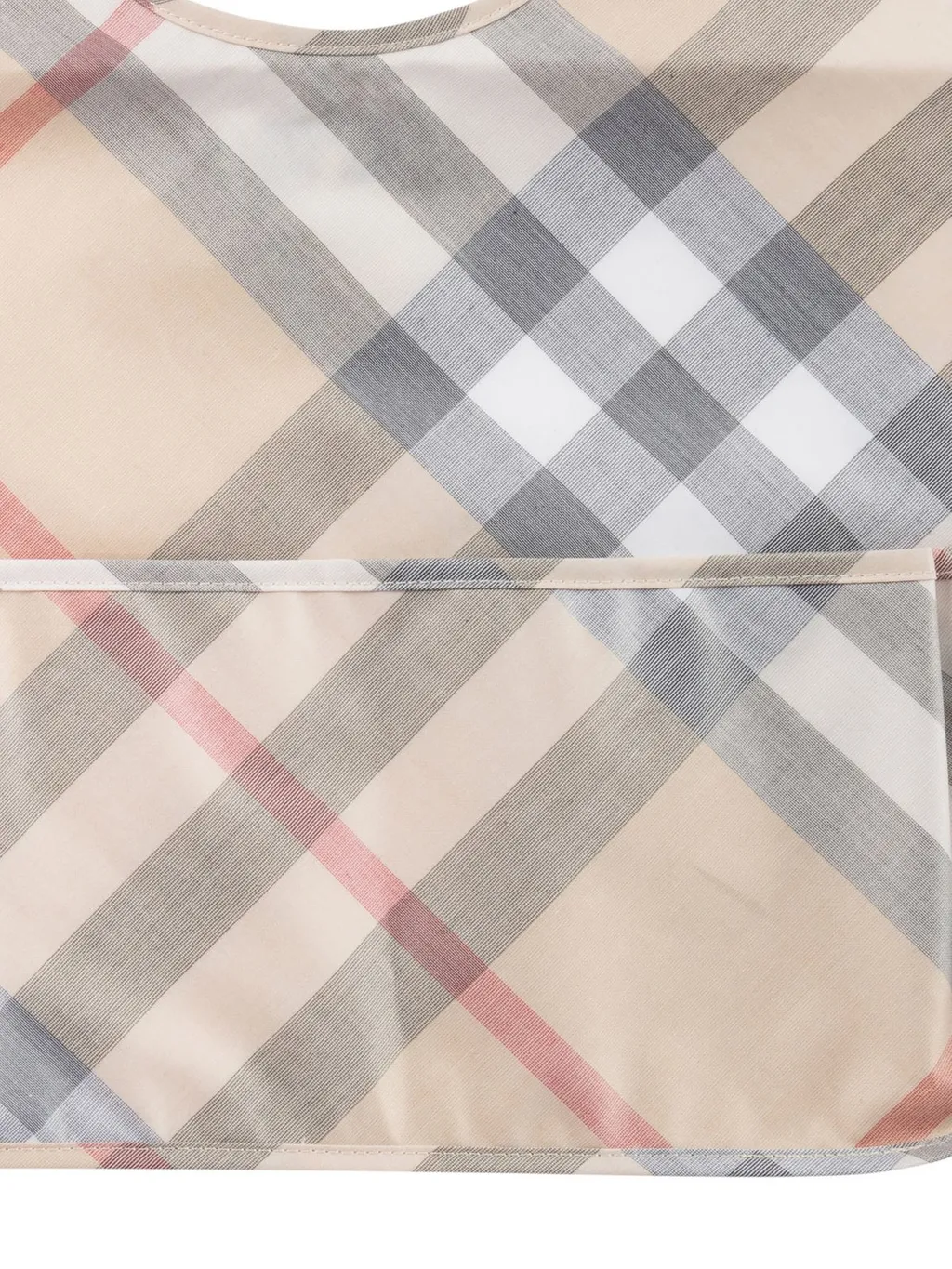 Burberry Kids Logo Patch Checked Bib