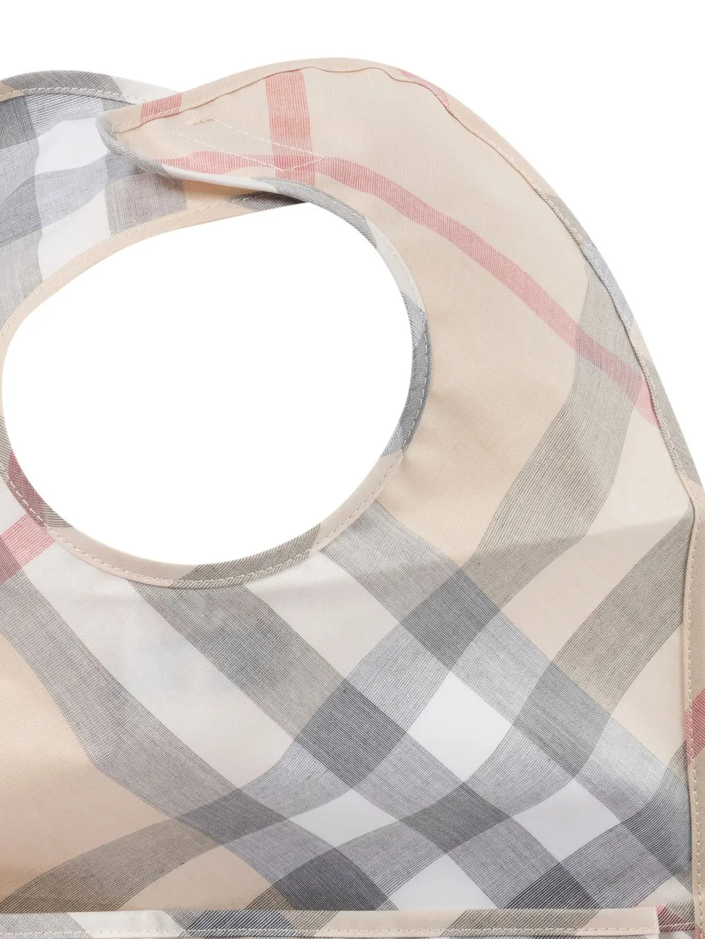Burberry Kids Logo Patch Checked Bib