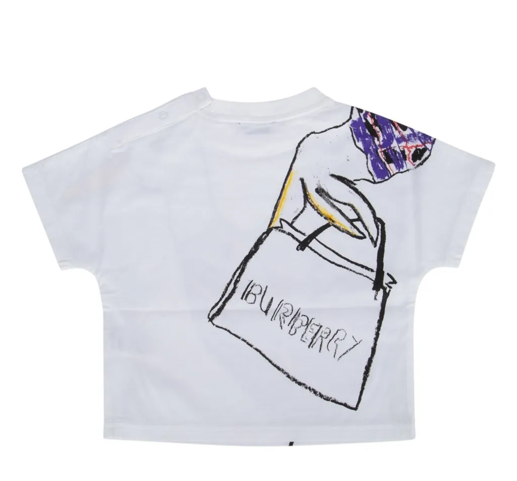 Burberry Kids	Graphic-Printed Crewneck T-Shirt