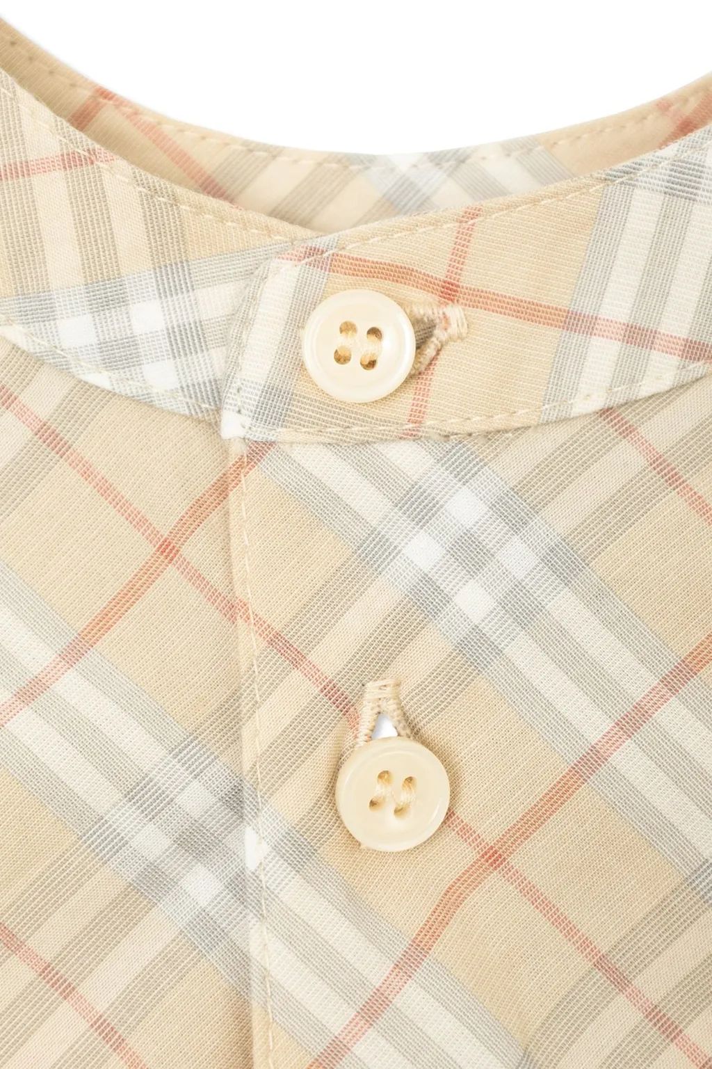 Burberry Kids Checked Playsuit