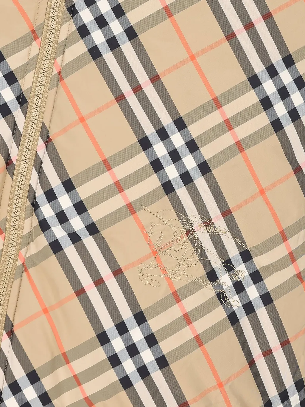 Burberry Kids Reversible Checked Hooded Down Gilet