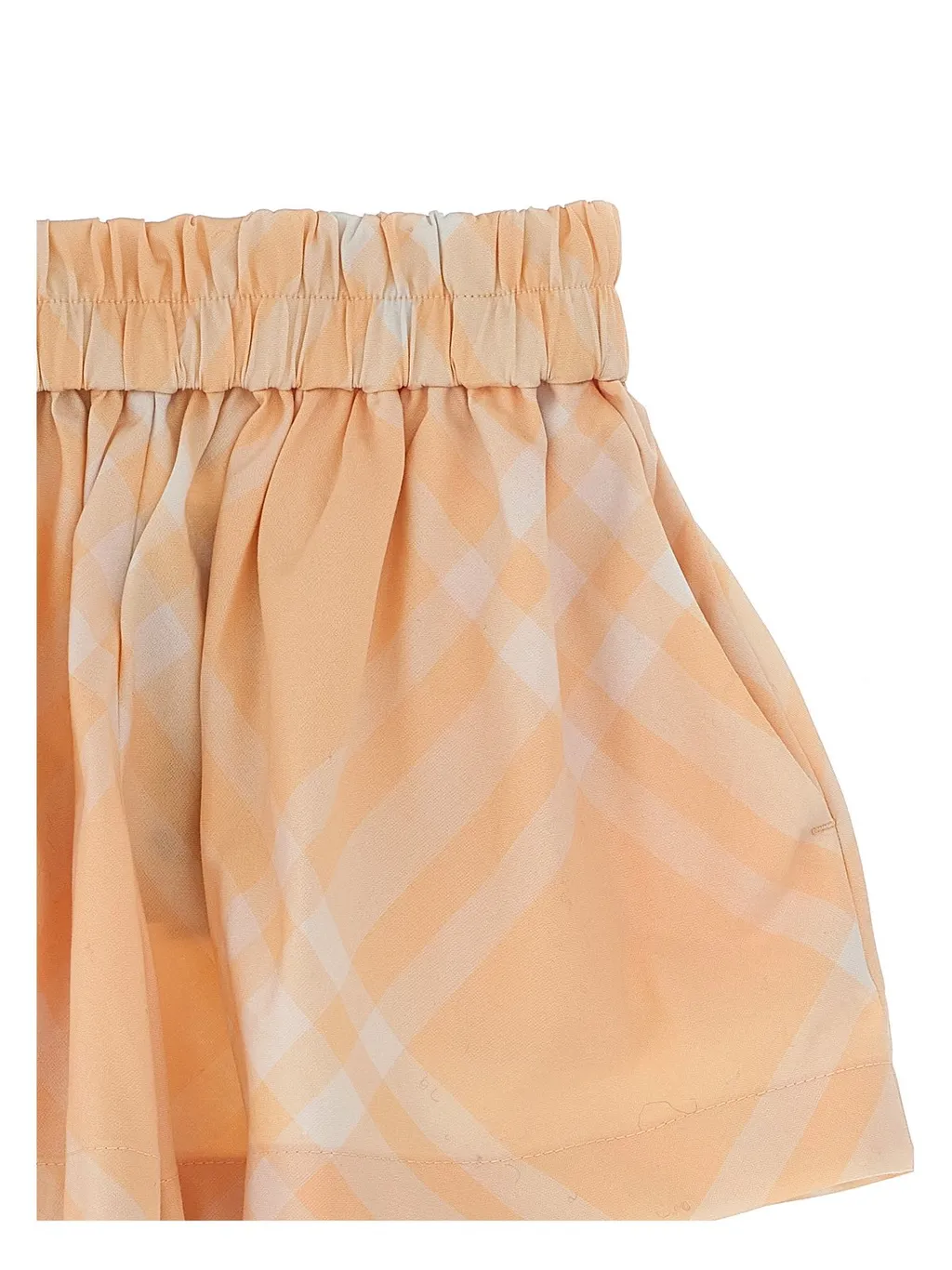 Burberry Kids Check-Printded Gathered Shorts