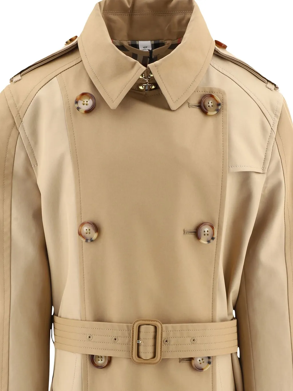Burberry Kids De-Breasted Belted Coat