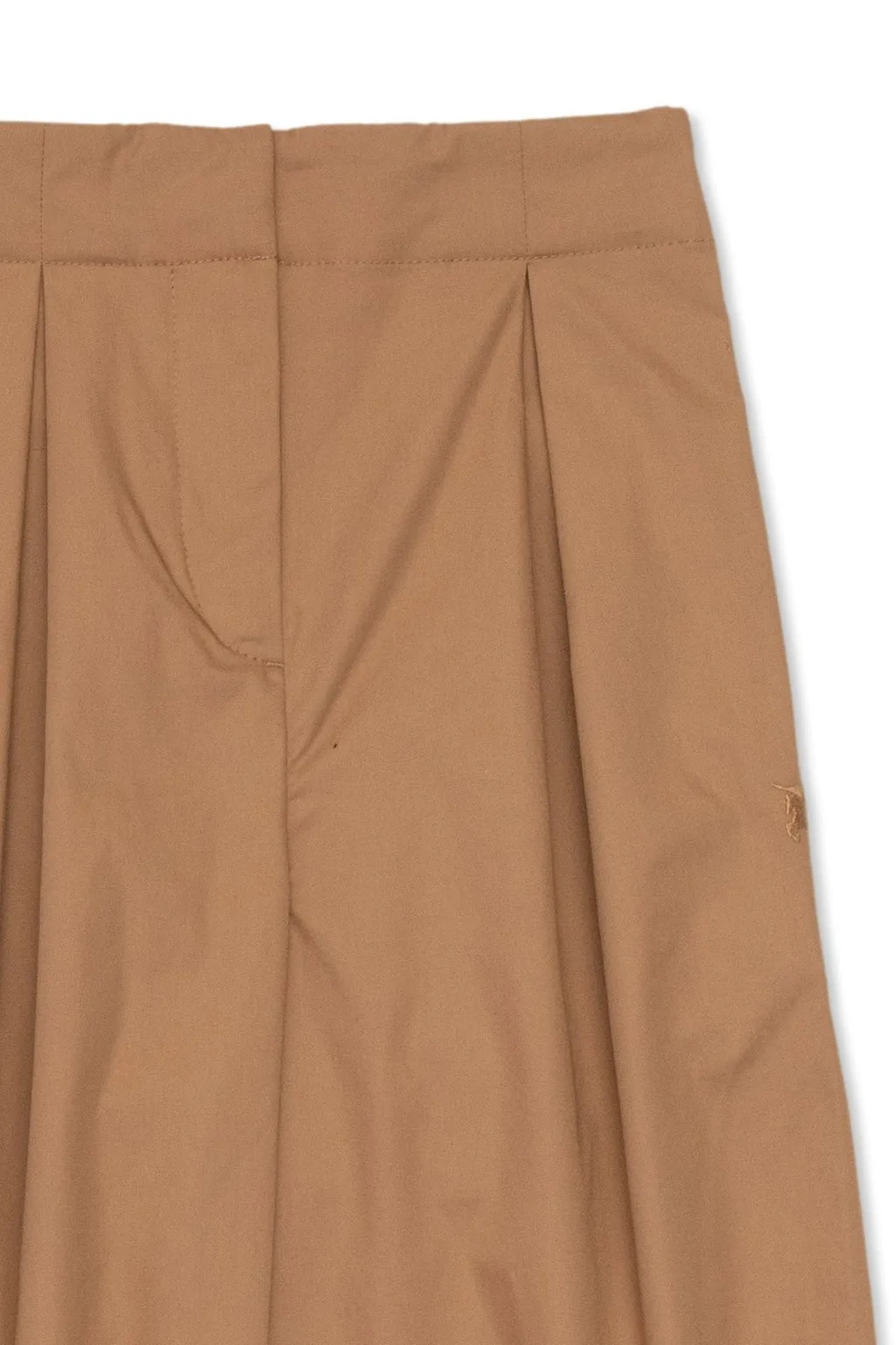 Burberry Kids Ekd Pleated Wide-Leg Trousers