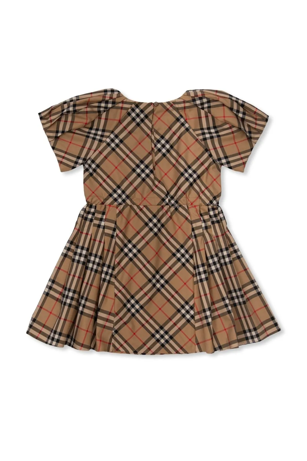 Burberry Kids Checked Short-Sleeved Dress