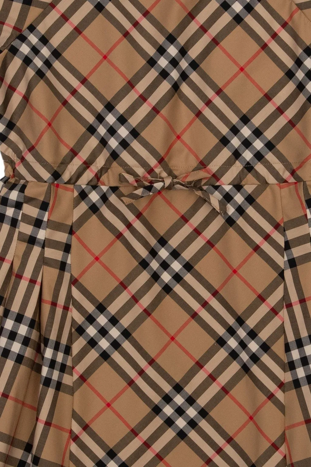 Burberry Kids Checked Short-Sleeved Dress