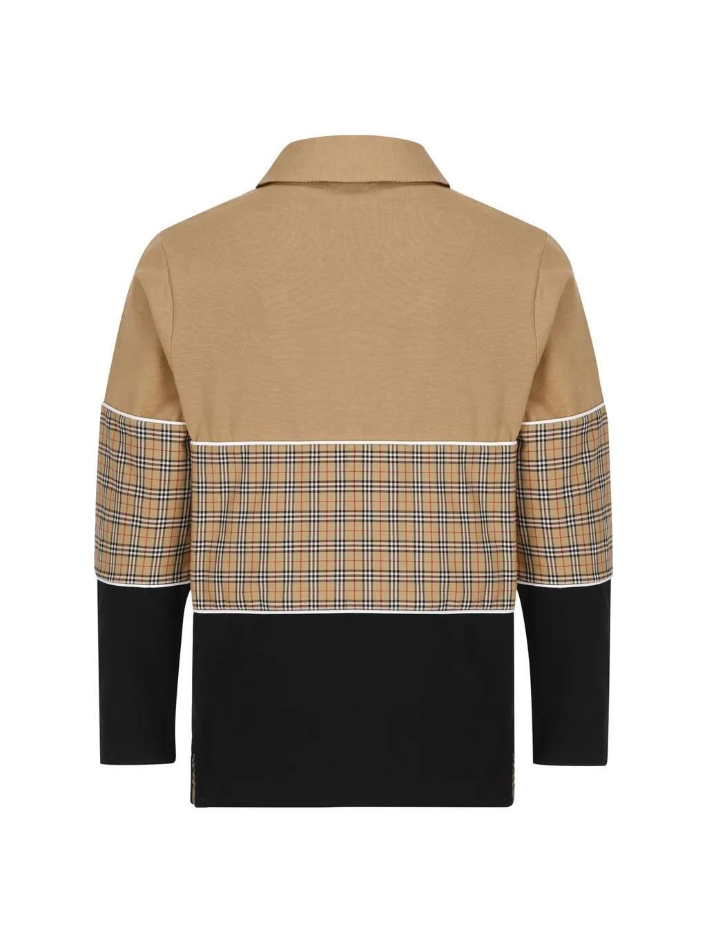 Burberry Kids Long-Sleeved Check Panelled Sweater