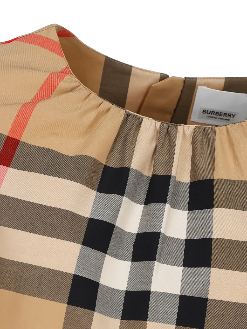 Burberry Kids Check Pattern A-Line Dress