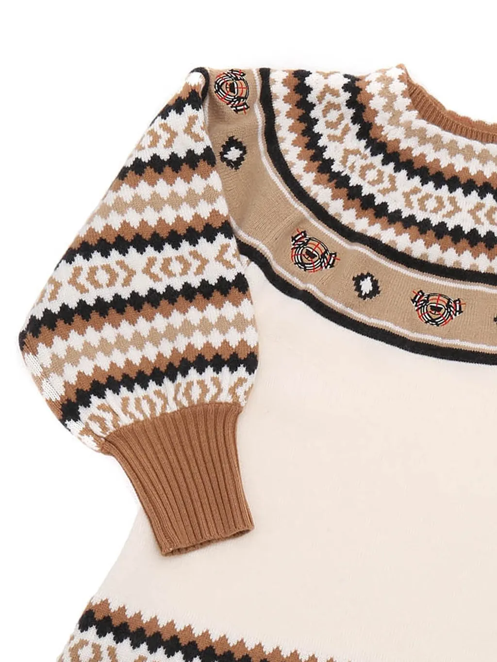 Burberry Kids Thomas Bear Intarsia Dress